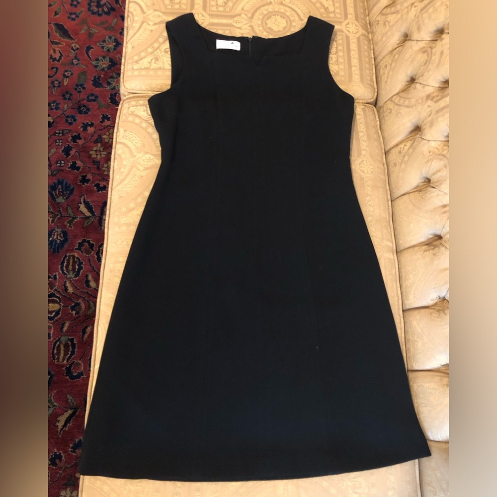 Liz Claibourne Little black dress structured A-line black dress